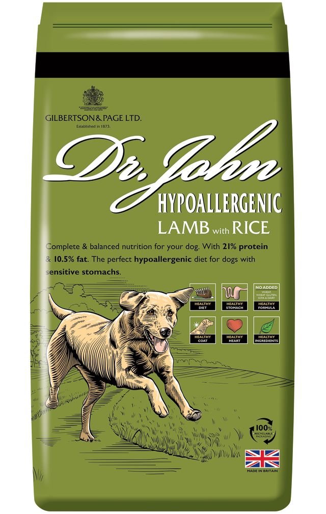 Dr John Hypoallergenic Lamb with Rice & Veg 12.5kg