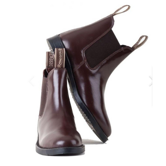 Rhinegold Comfey Classic Jodphur Boots - Brown